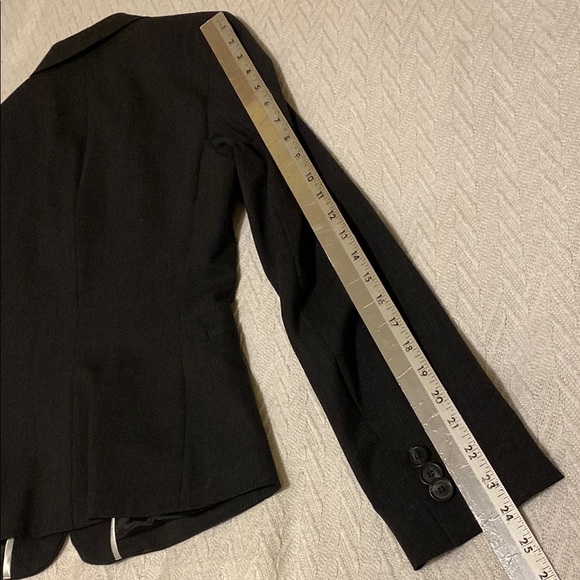 Mexx Wool Blend Dark Gray Blazer Tailored Fit Notched Lapel Y2K Vintage 90’s - Picture 14 of 16